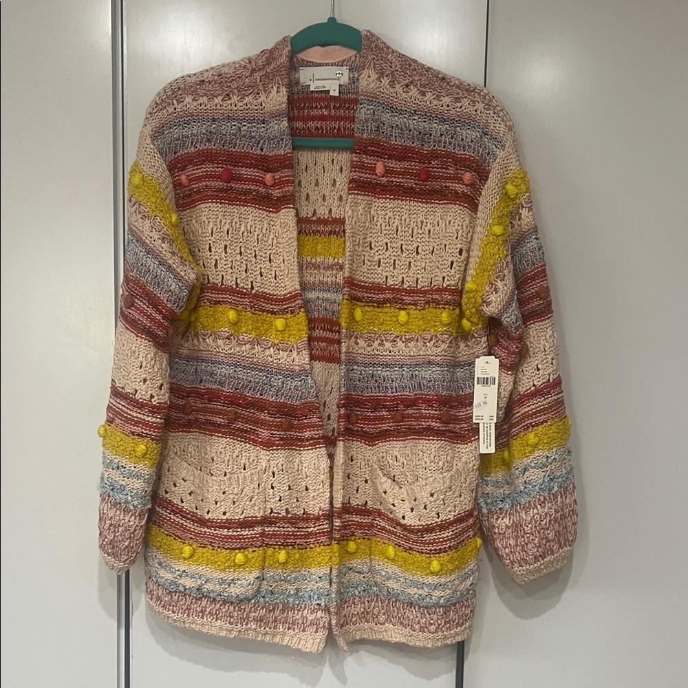 Anthropologie Multicolor Knit Cardigan